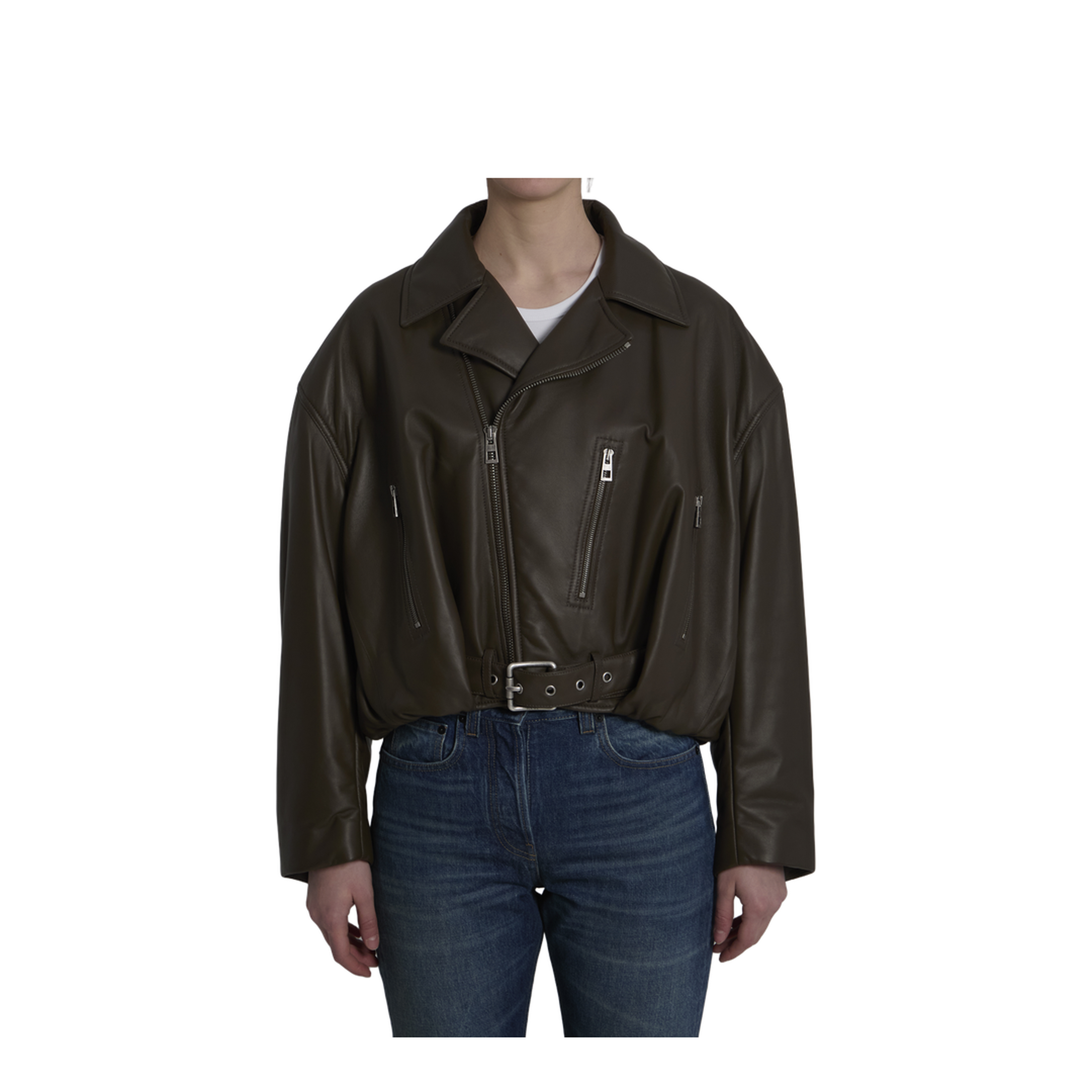 Lamb Nappa Biker Jacket - Image 1