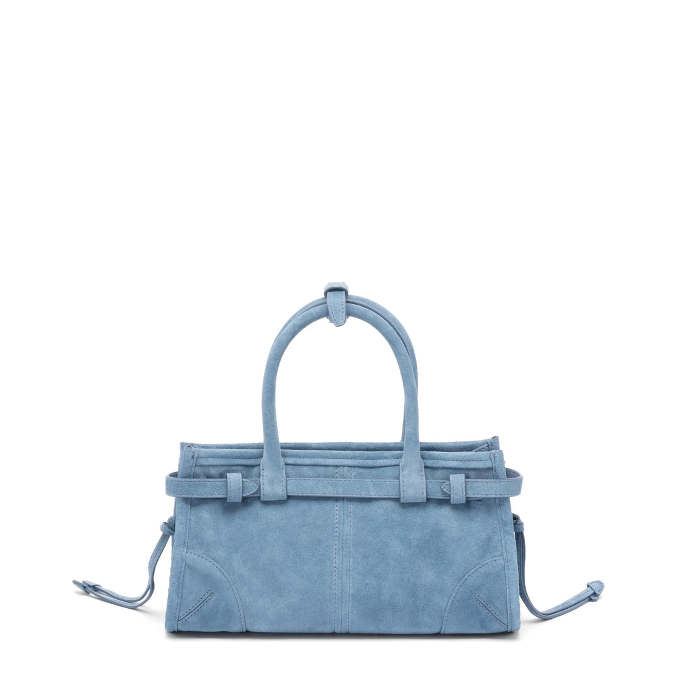 Bonnie Mini Leather Handbag - Light Blue - Image 3