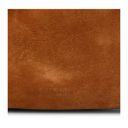 Hackney Small Suede Shoulder Bag - Vintage Oak - Image 7