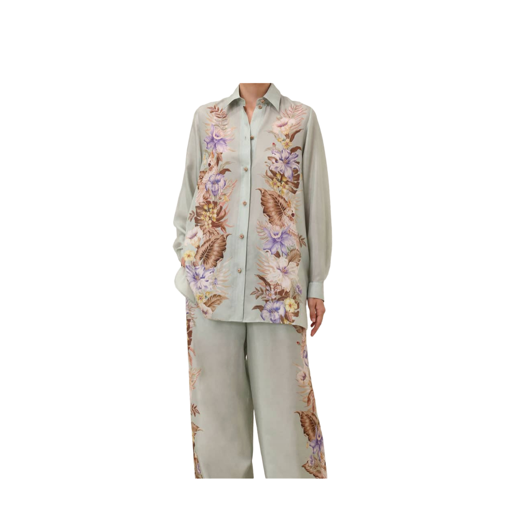 Coco Printed Silk Shirt - Image 3