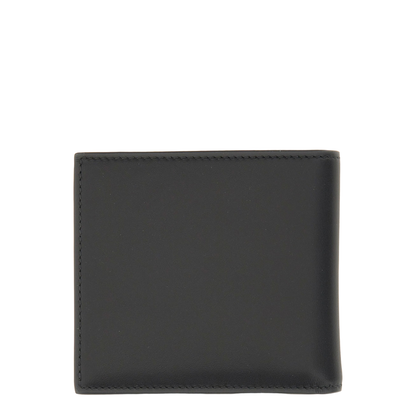 Alexander McQueen McQueen Bifold Wallet With Logo In Black Calfskin - Image 2