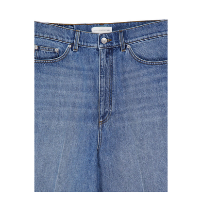 Faded Wide-Leg High-Rise Denim Jeans - Image 2