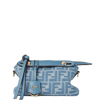 By The Way Soft Mini
Blue Denim Effect FF Jacquard Mini Bag - Image 1