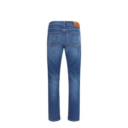 Slim Stretch Jeans with Logo - Image 2