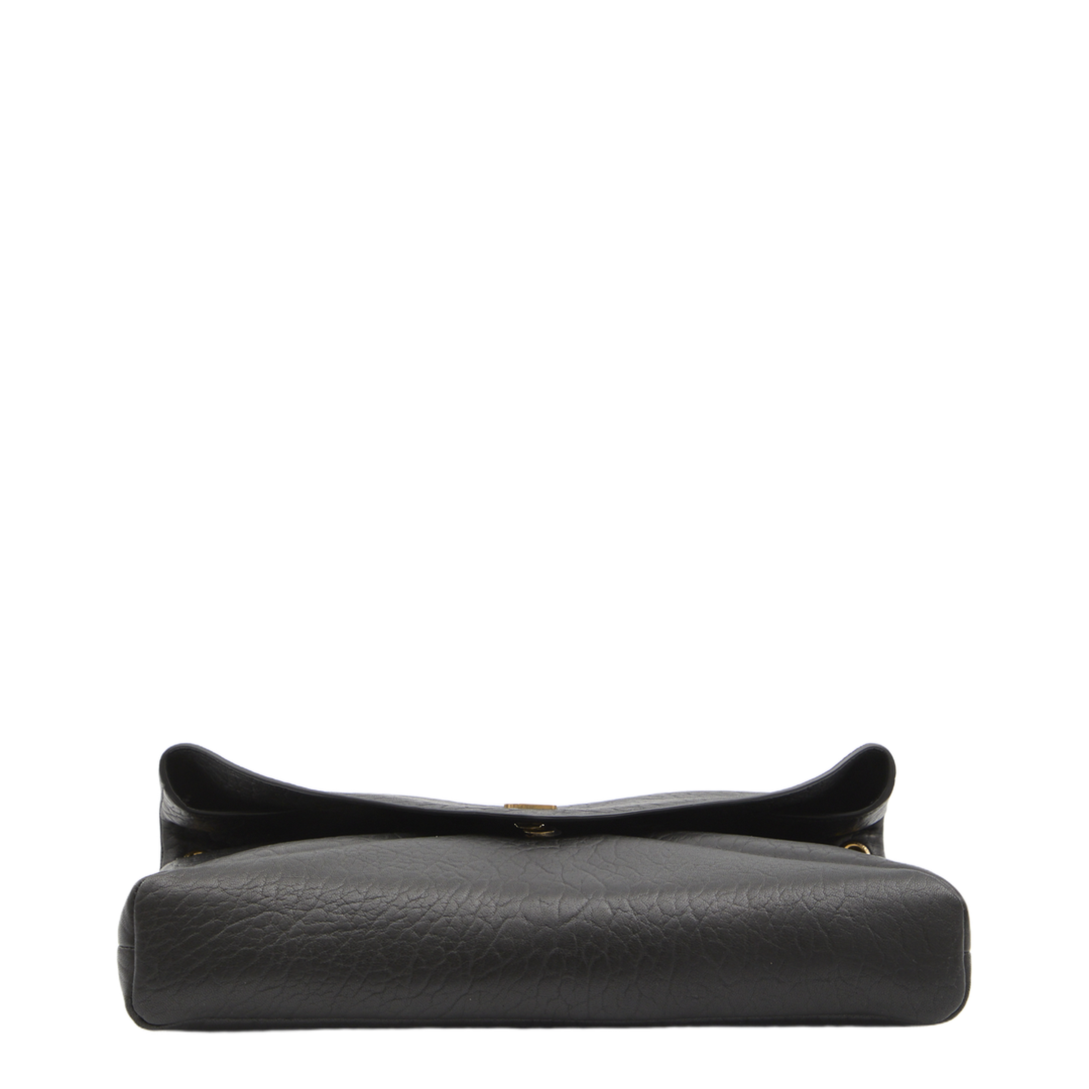 Cassandre Large Lambskin Pouch On Chain - Black - Image 2