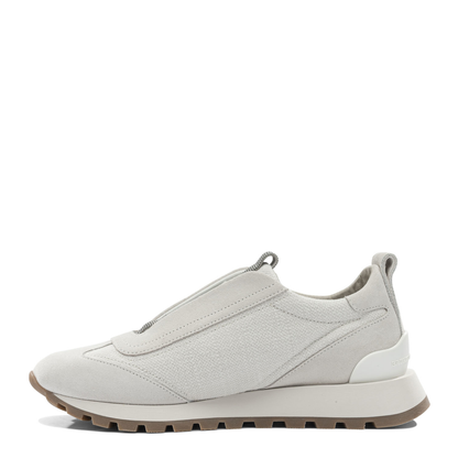 Canvas And Suede Sneaker With Precious Detail - Image 3