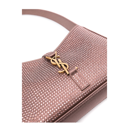 Le 5 à 7 Mini Satin and crystals Shoulder Bags - Pastel pink - Image 3