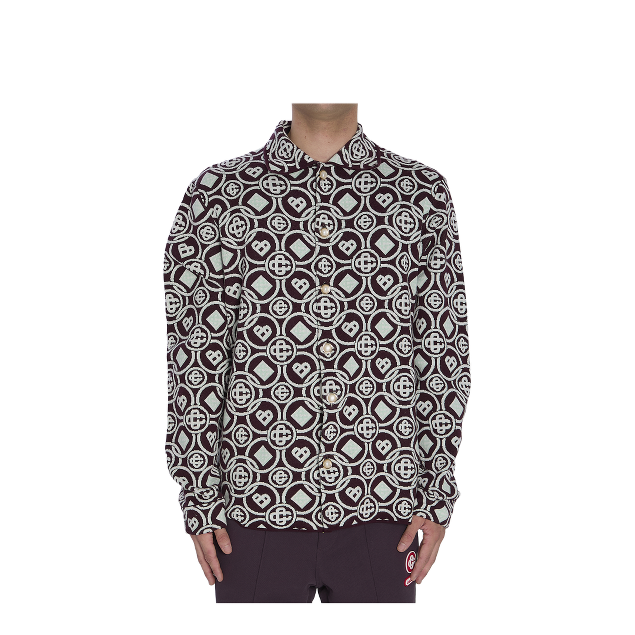 Monogram-Patterned Overshirt - Image 1