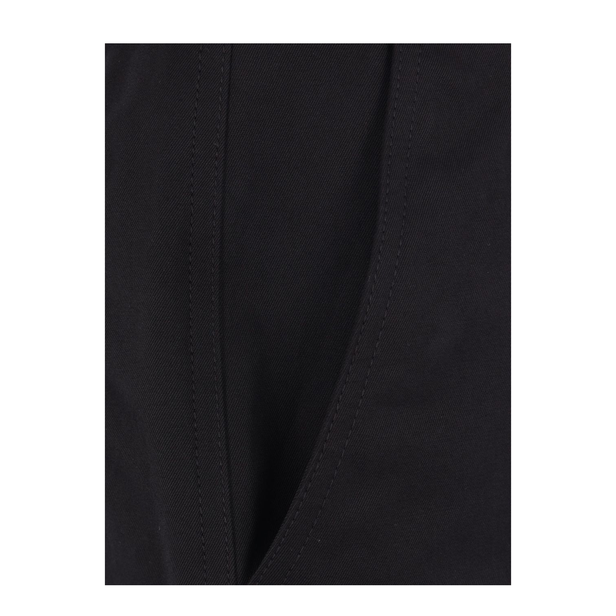 Cotton Twill Pant with Web Detail in Black - Image 2