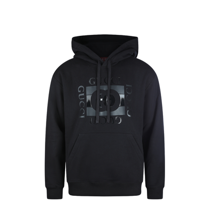 Cotton Jersey Sweatshirt with Print in Black - Image 2