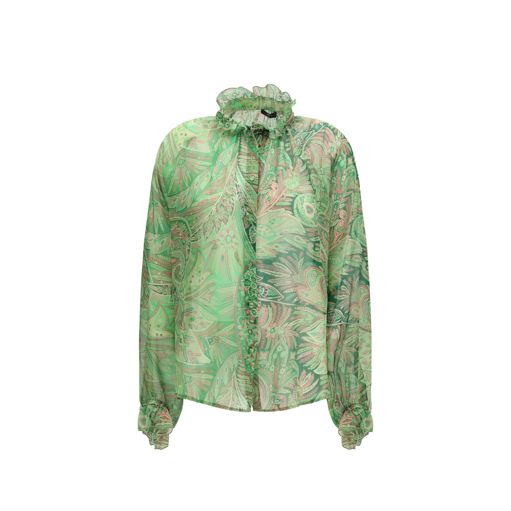 Paisley Ruffled Shirt - Image 1