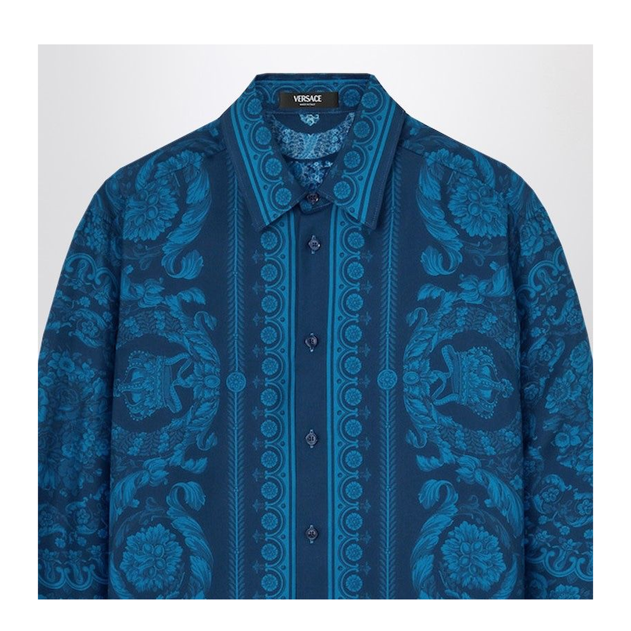 Graphic Print Silk Shirt - Image 2