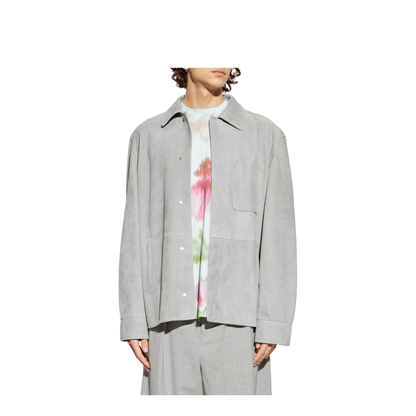 Suede Leather Overshirt - Image 4