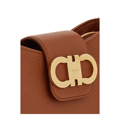 Minibag Double Gancino Small Leather Goods in White - Image 2
