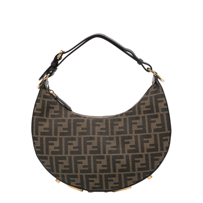 Fendigraphy Leather Shoulder Bags - Brown - Image 1