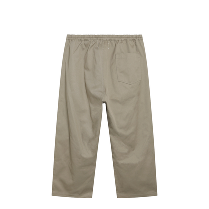 Low-crotch cotton gabardine trousers in beige - Image 2