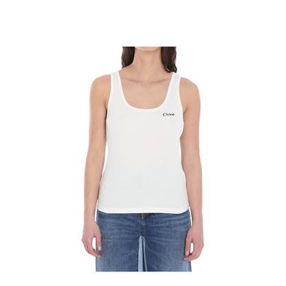 Logo Tank Top in Jersey - Image 1