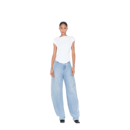 Cap Cotton Fitted T-Shirt - Image 2