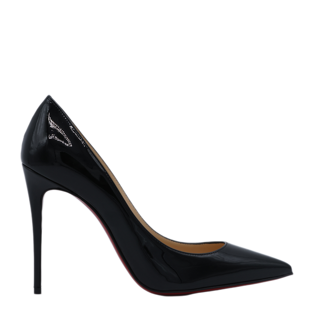 Black Patent-Leather Stiletto Pumps - Image 2