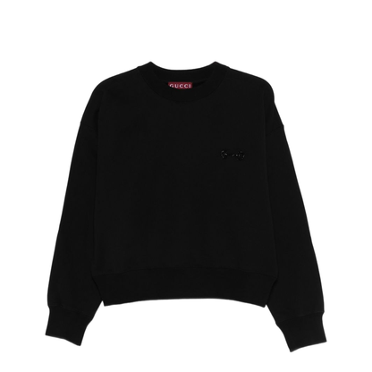 Long Sleeve Crew-Neck Boxy Sweater - Image 1