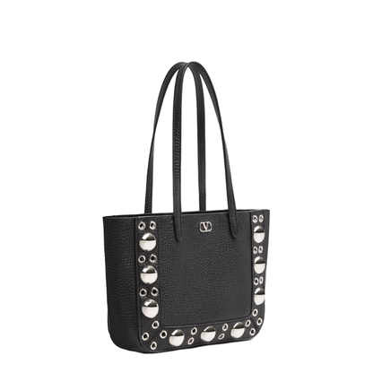 Nellcôte Mini Leather Shopping Bag - Black - Image 3