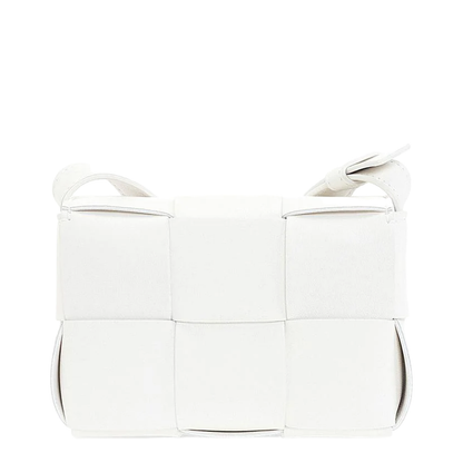 Cassette Mini Leather Crossbody Bags - White - Image 3