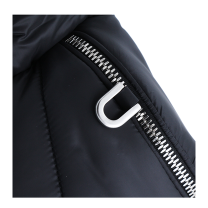 Bumbag Quilted Nylon Belt Bag - Black - Image 3