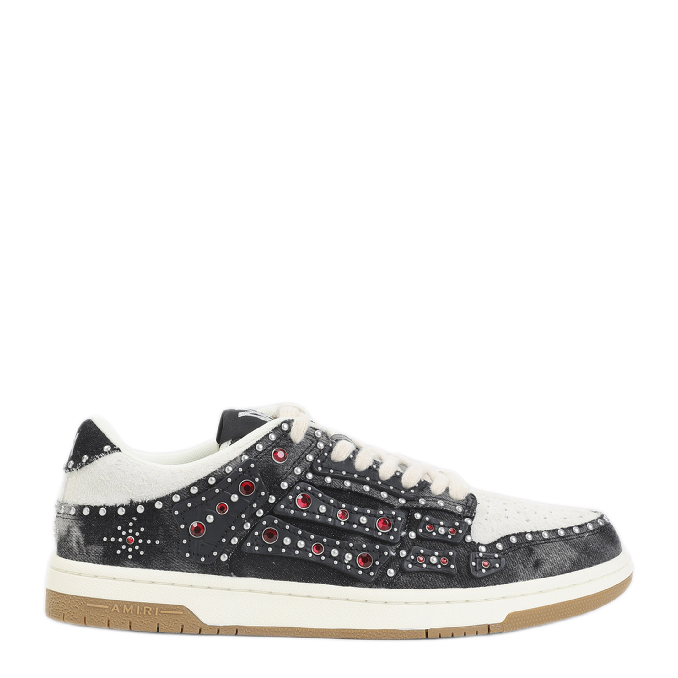 Studded Skeleton Top Low Sneakers - Image 1