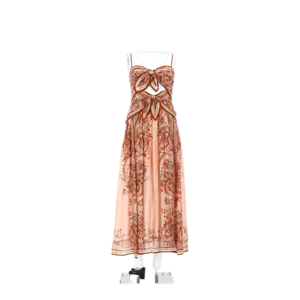Aster Scarf Print Midi Dress - Image 1
