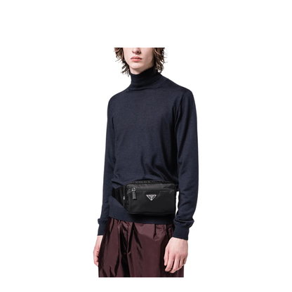 Re-Nylon One Size Recycled Polyamide Belt Bag - Black - Image 2