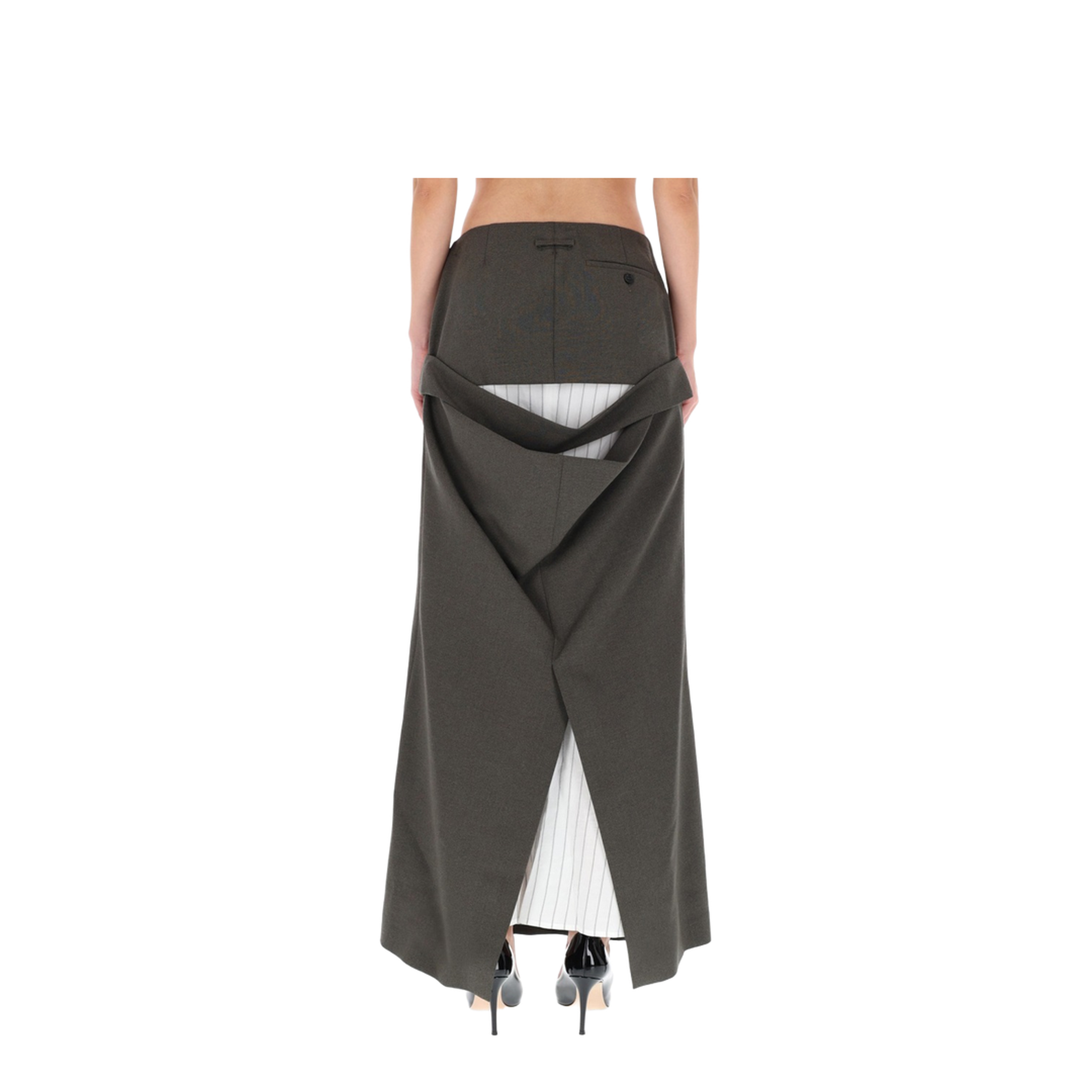 DECONSTRUCTED SKIRT WITH MARTINGALE DETAIL - Image 4