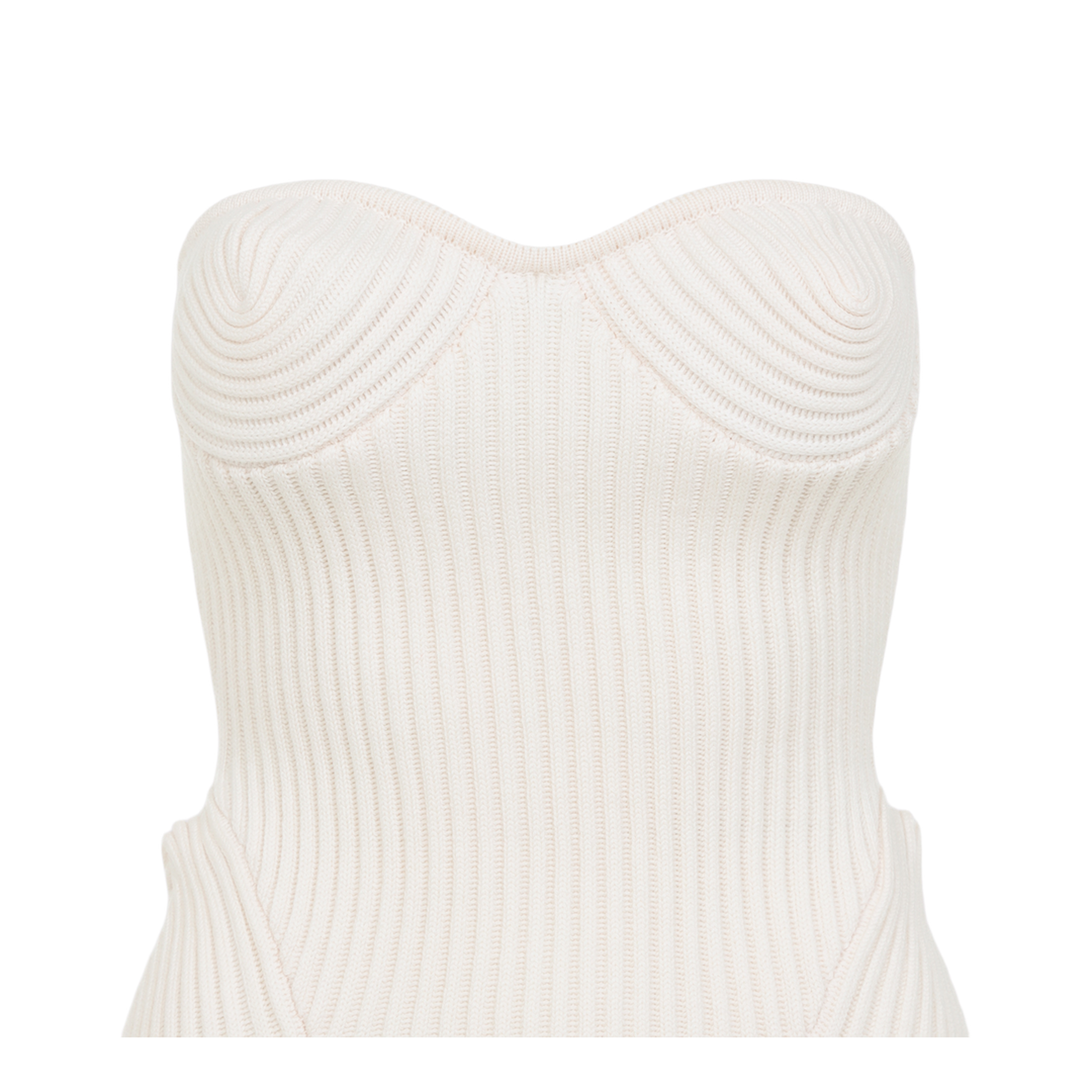 Merino Wool Ribbed Stretch Corset - Image 5