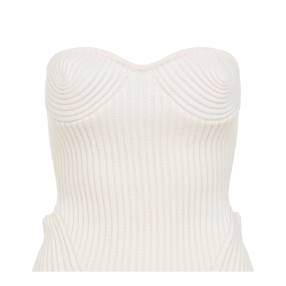 Merino Wool Ribbed Stretch Corset - Image 5