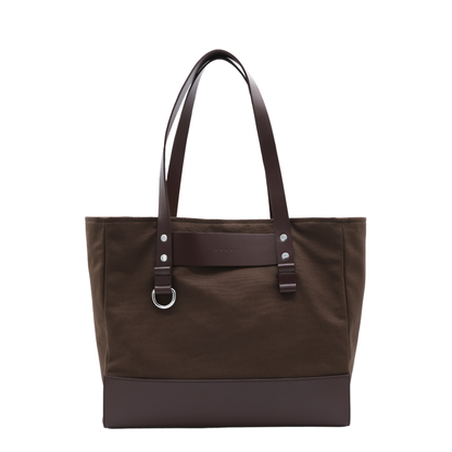 One Size Cotton Tote - Brown - Image 1