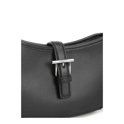 Black Leather Mini Shoulder Bag - Image 5