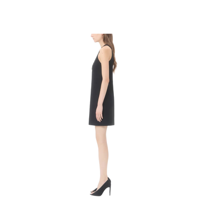 Rhinestone Snake Embroidery Crepe Couture Short Dress - Image 3