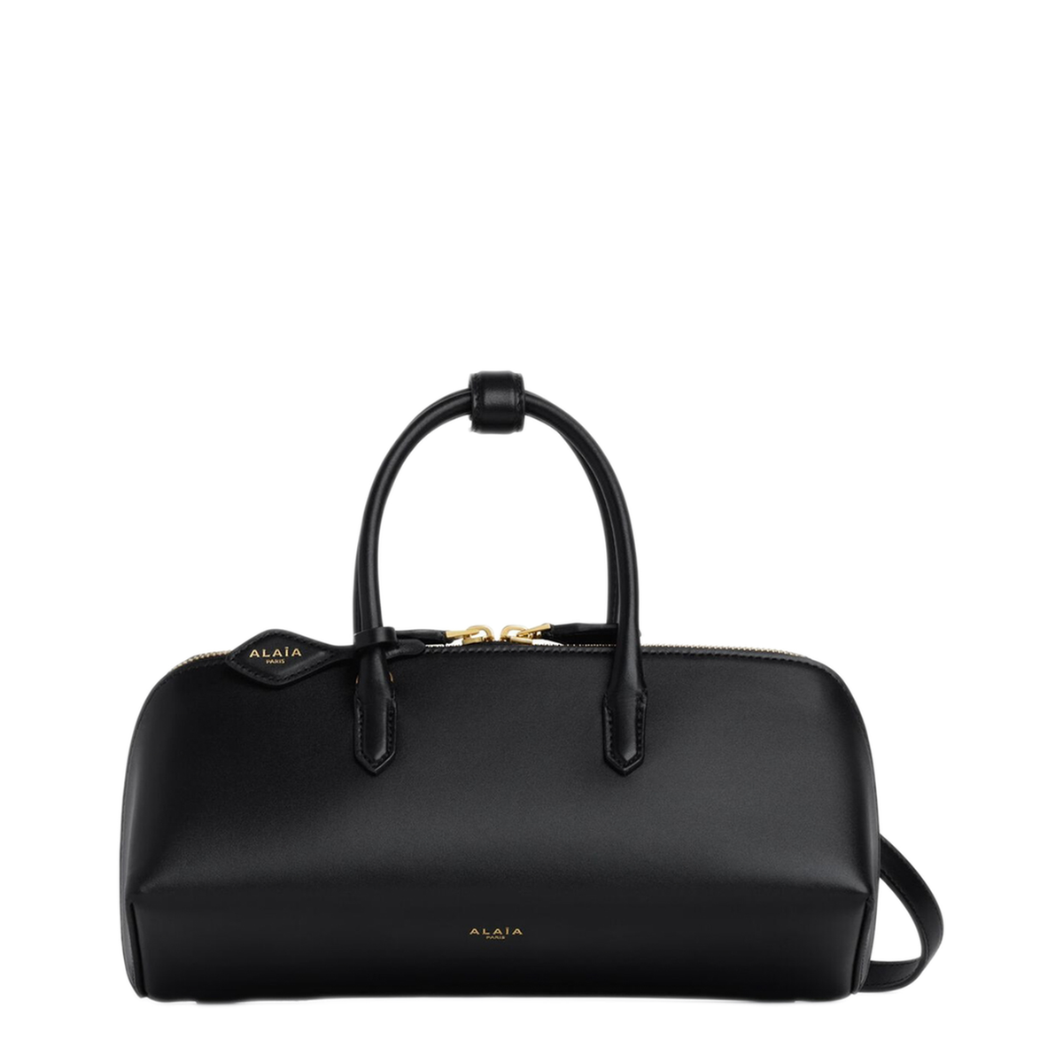 Delta Small Calfskin Handbag - Noir - Image 1