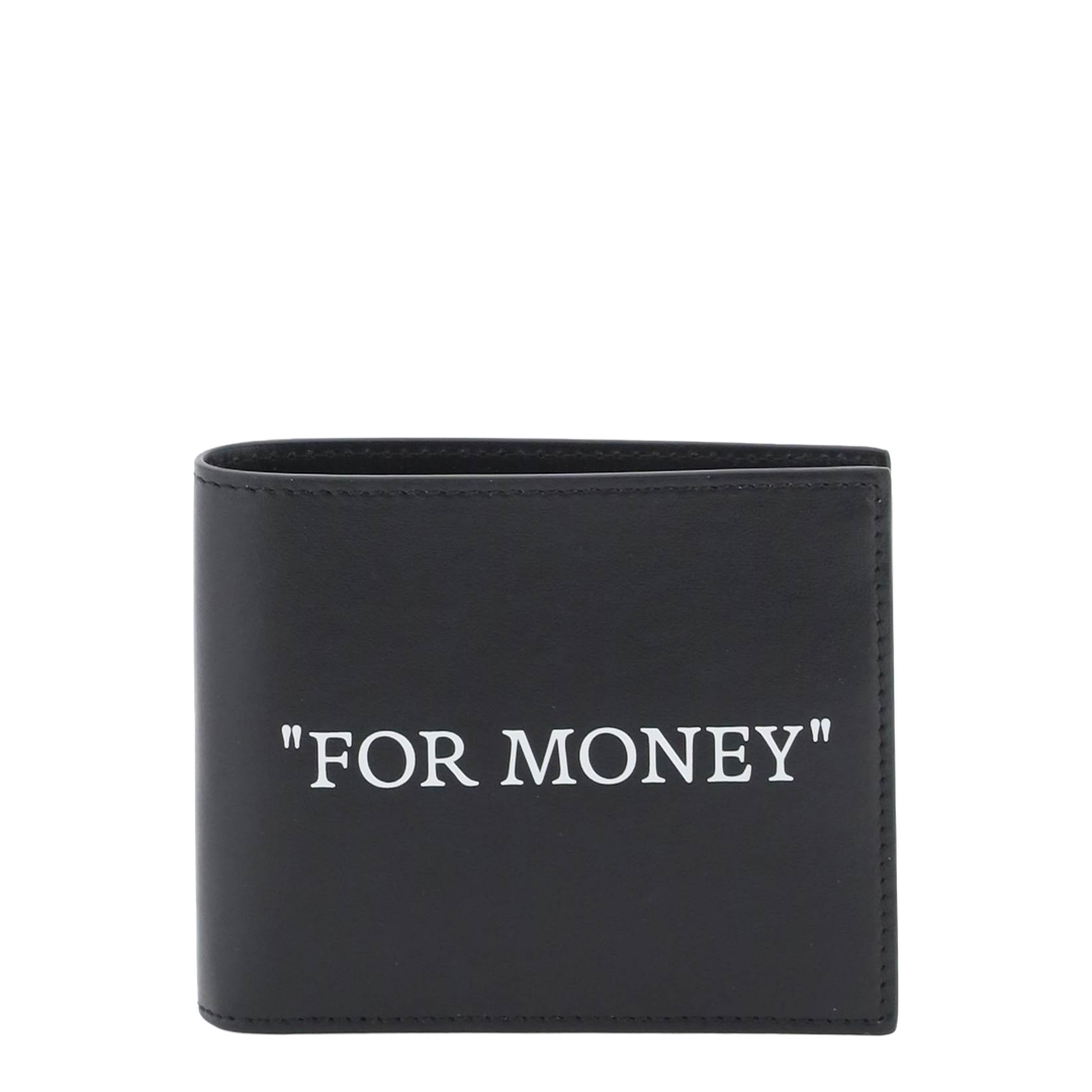 Quote Bifold Wallet in Black - Image 4