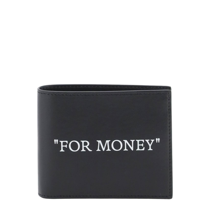 Quote Bifold Wallet in Black - Image 4