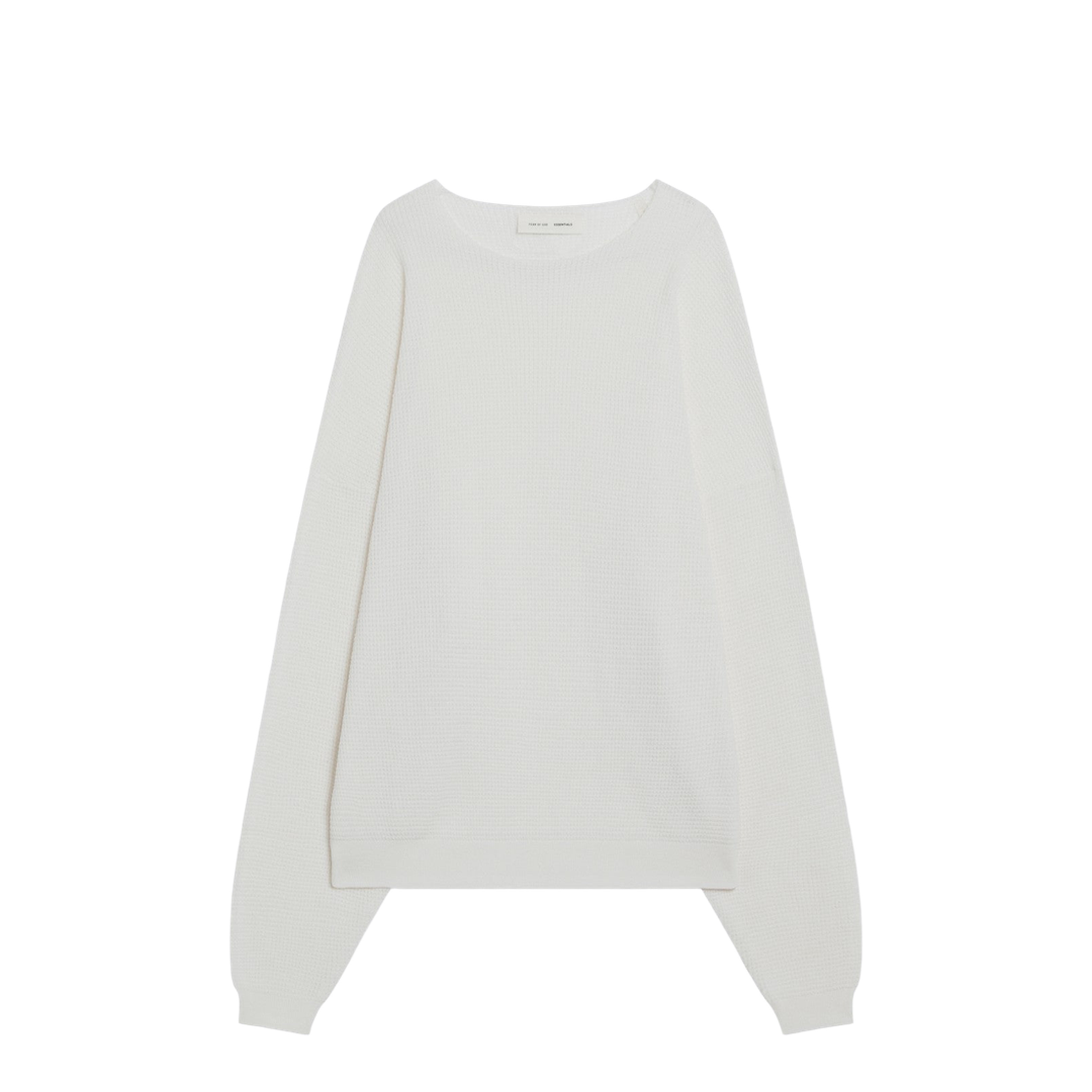 Cloud White Nylon-Blend Sweater - Image 1