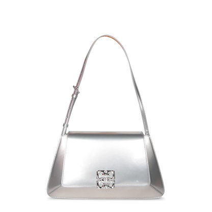 Glossy Leather Shoulder Bag - Image 1