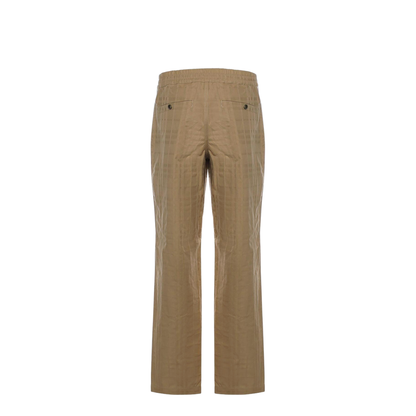 Check Cotton Trousers - Image 4