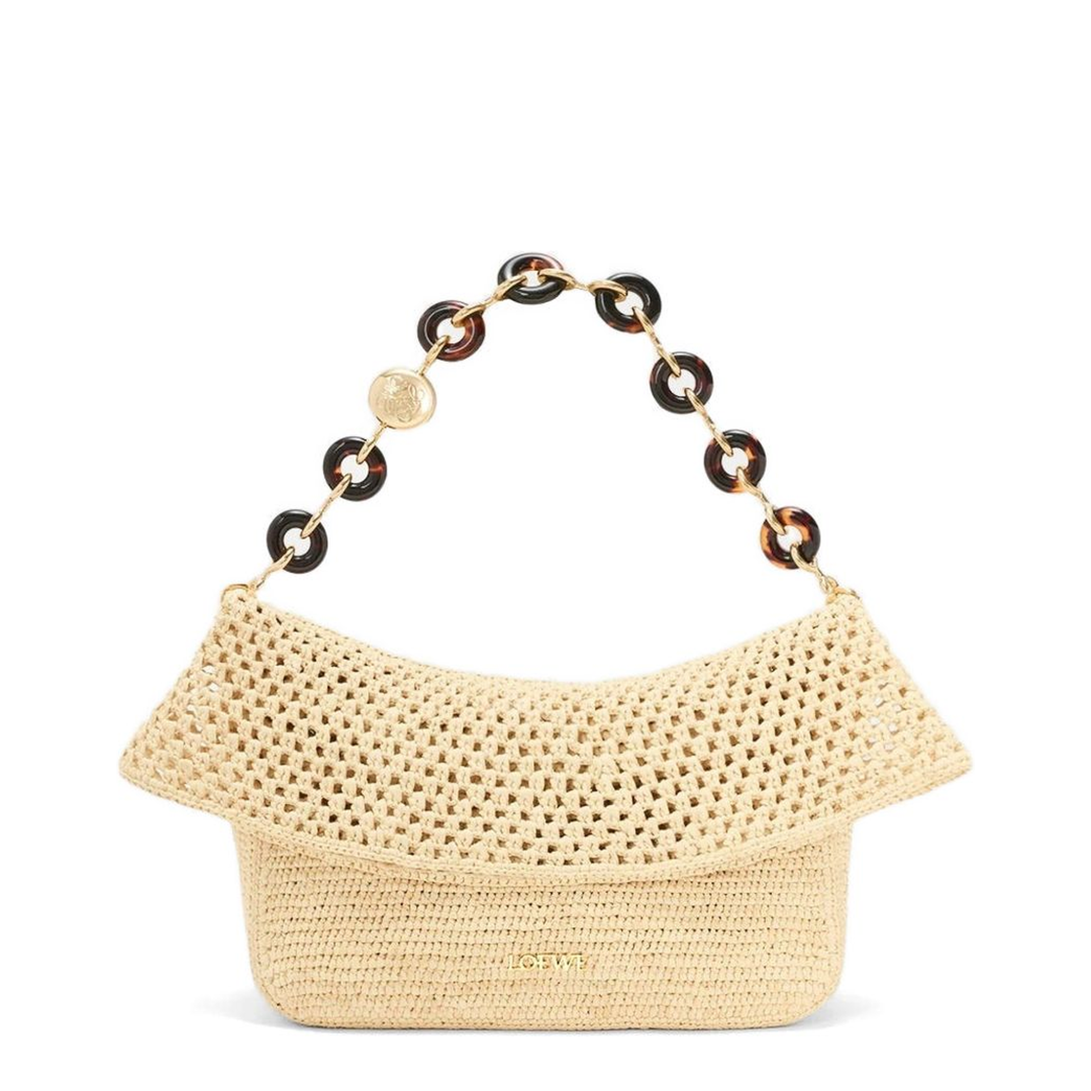 Ola Medium Raffia Shoulder Bag - Natural - Image 3
