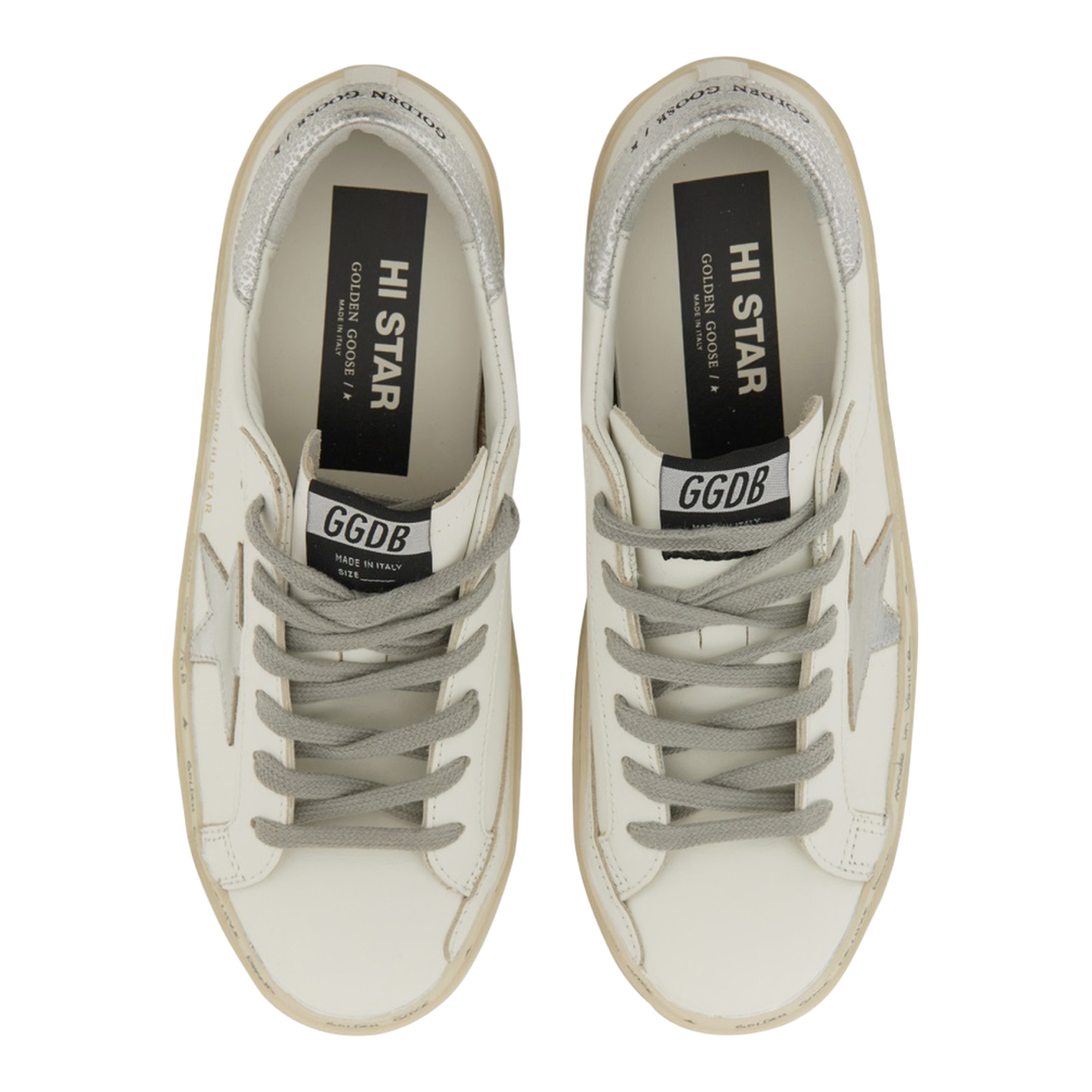 Hi Star Sneakers with Silver Heel Tab - Image 3
