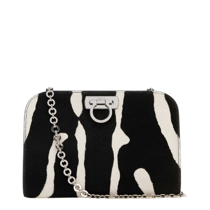Printed Calf Hair Clutch - Image 1