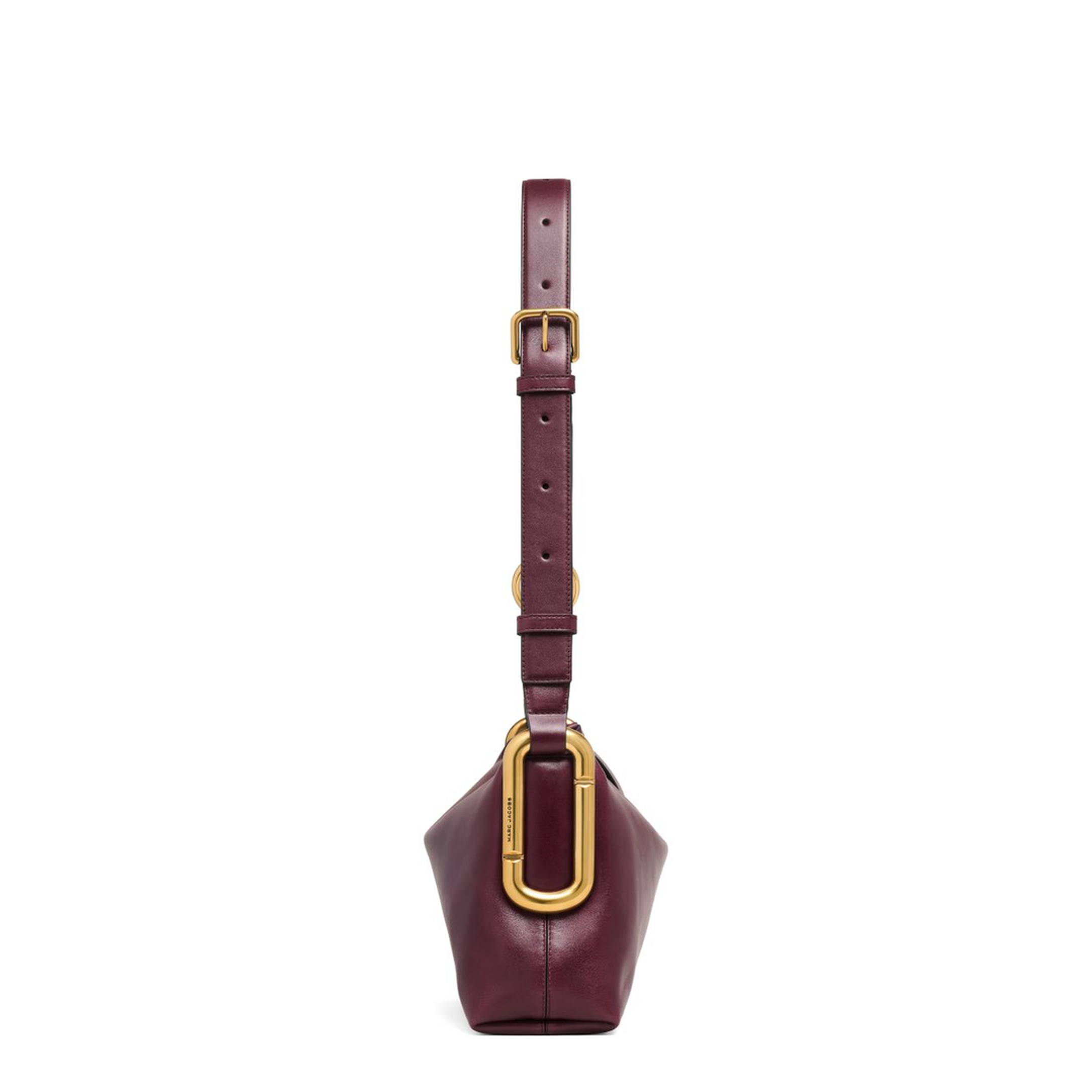 Scene Medium Smooth Leather Shoulder Bag - Dark Port - Image 3