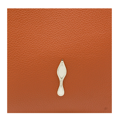 Bettina Small Grained Calf Leather Tote - Cuoio - Image 8