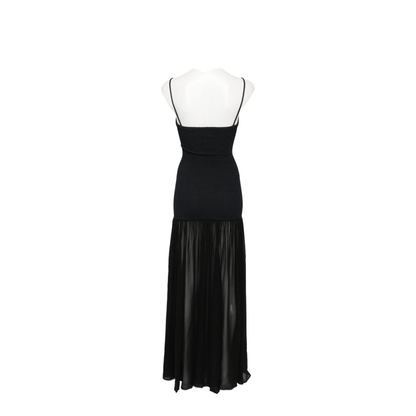 Black Crinkled Sheer Skirt - Image 2