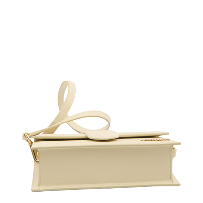 Le Grand Bambino Calf Leather Top-Handle Bag - Ivory - Image 3