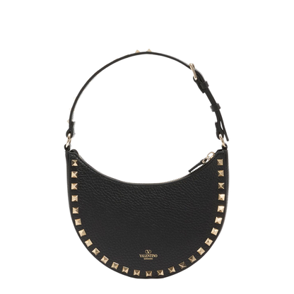 Rockstud Mini Leather Hobo Bag - Image 1